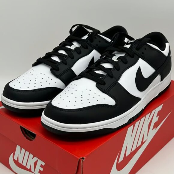 Dunk Low Retro White Black Panda Shoes Mens main image 13